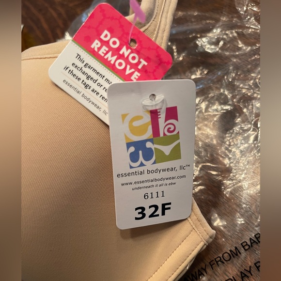 Two for less than one price. Essential bodywear bras. 32F. Nude and Black. NWT - Picture 4 of 9